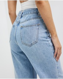 Dazie - Street Style Straight Leg Denim Jeans