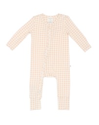 Kynd Baby - Day or Night Onesie in Neutral Gingham