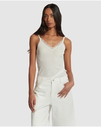 Decjuba - Gracie Lace Knit Tank