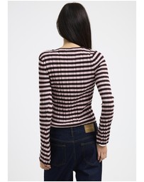 Subtitled - Holland Boat Neck Long Sleeve Knit Top