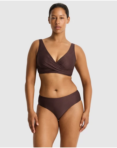 Sea Level Australia - Zen Cross Front Tie Back Bra Top