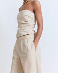 M.N.G - Paper Bag Cotton Trousers