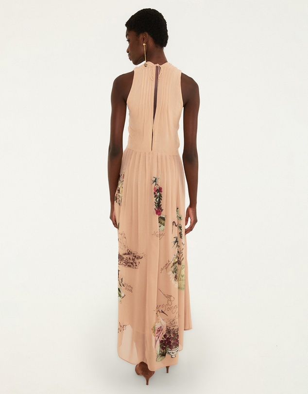 Farm Rio - Bird Poetry Hummingbird Sleeveless Maxi Dress