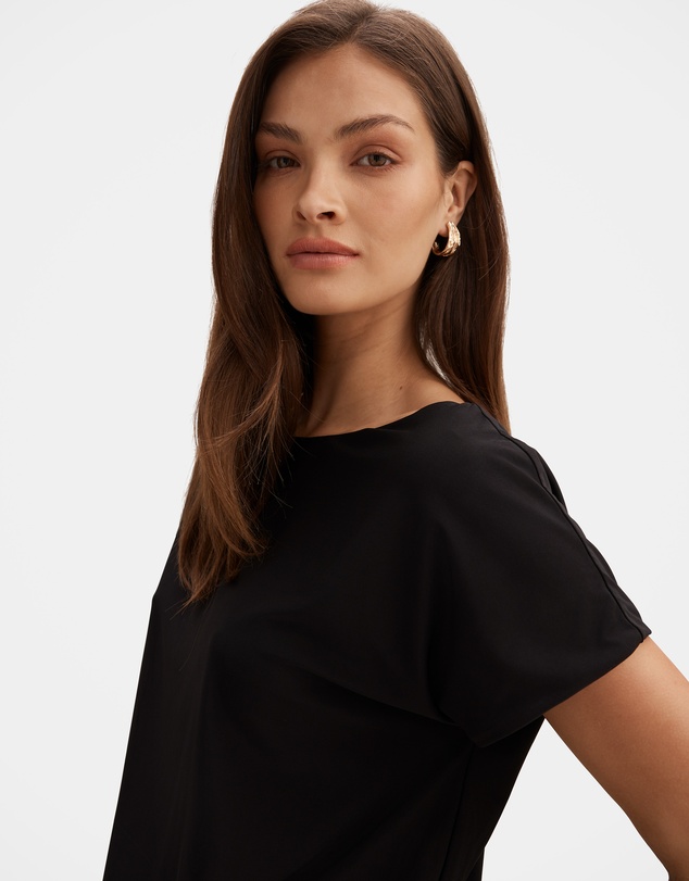 Forever New - Kiara Tipped Draped Jersey Mini Dress
