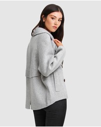 Belle & Bloom - I'm Yours Wool Blend Peacoat