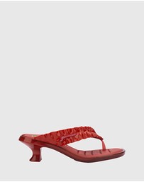 Melissa - MELISSA THONG KITTEN HEEL + GANNI