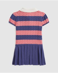 Polo Ralph Lauren - Striped Cable-Knit Cotton Sweater Dress - Babies