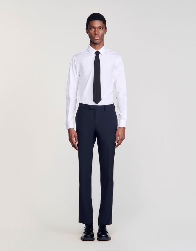 Sandro - Formal Destructure Wool Stretch Pants