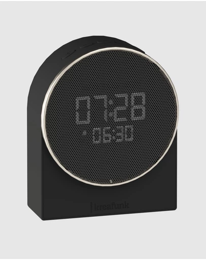 Kreafunk - Kreafunk Ivy Alarm Clock W/ Bluetooth Speaker - Black