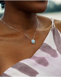 Georgini - Georgini Opal Glow Barangaroo Blue Creted Opal Pendant