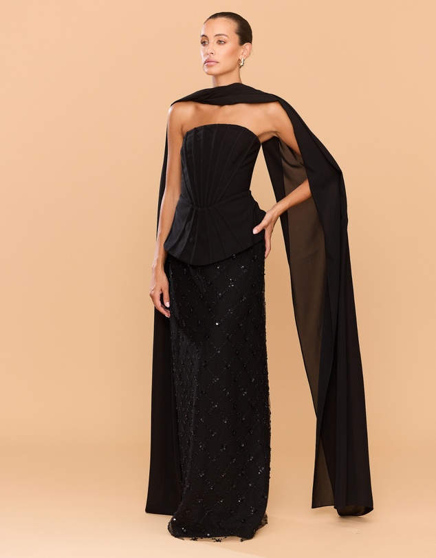 CATHERINE FERRARO - Amethyst Beaded Skirt