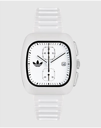adidas Originals - Retro Wave Two Chrono 39mm White Dial and Bio-Resin Strap