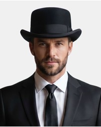 City Hatters - Avenel Short Coachman Top Hat
