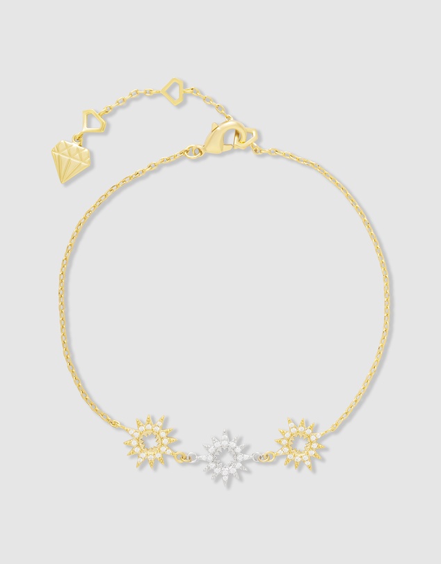 Wanderlust + Co - Sunlit Trio Gold Bracelet