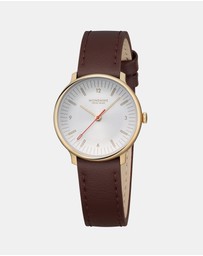 Mondaine - Mondaine Doppio Brown Leather 33mm Watch
