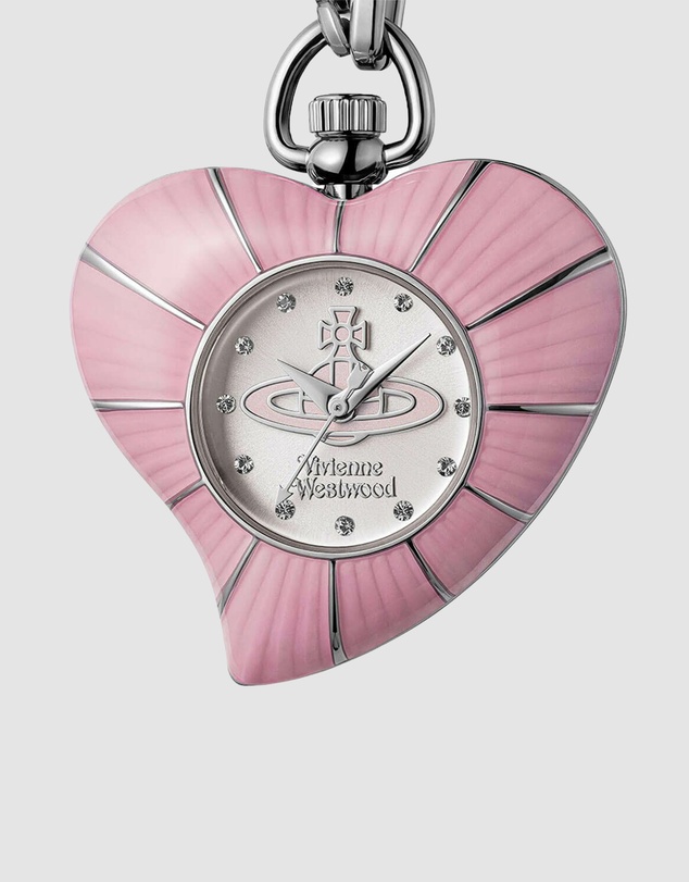 Vivienne Westwood - Vivienne Westwood Heart Pendant 32mm Pink Watch