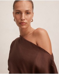 Forever New - Danielle Asymmetrical Linen Mini Dress