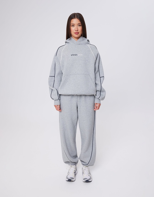 Upstate - Velocity Hoodie - Grey Marle