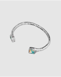 Haze & Glory - ICONIC EXCLUSIVE - Bracelet Men Sun Chaser Turquoise Bangle 925 Sterling Silver