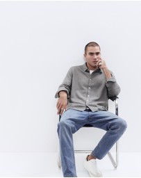 UNISON - Brushed Cotton L/S Regular Fit Shirt