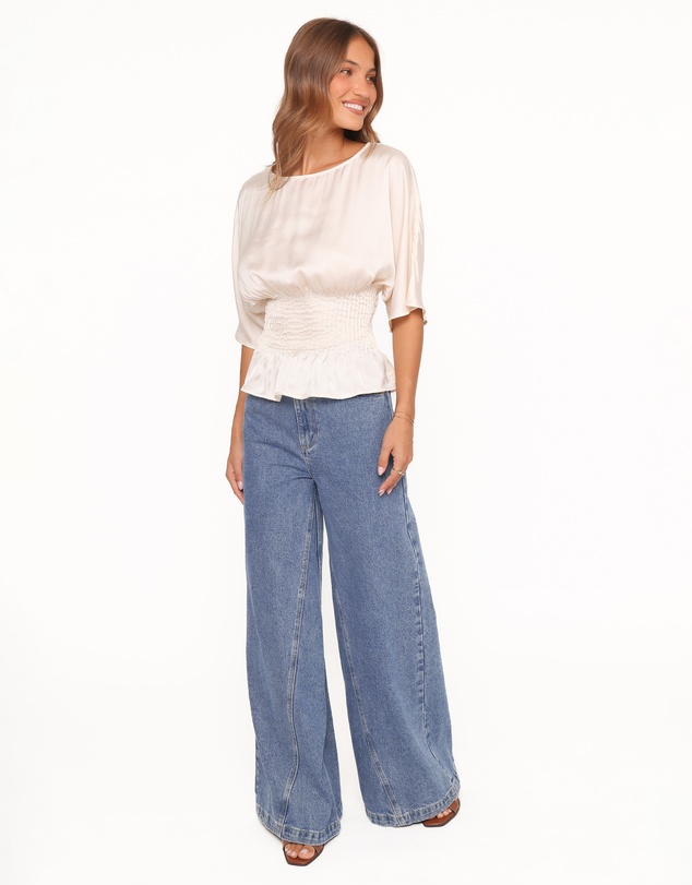 Petal & Pup - Cherish Pintuck Top - Cream