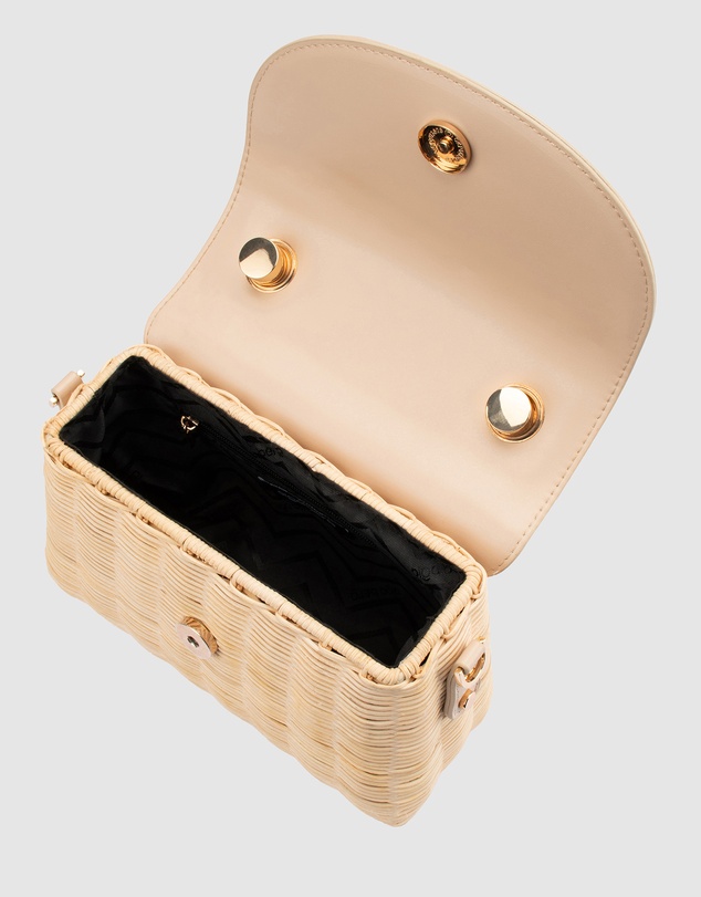 Olga Berg - Elle Wicker Top Handle