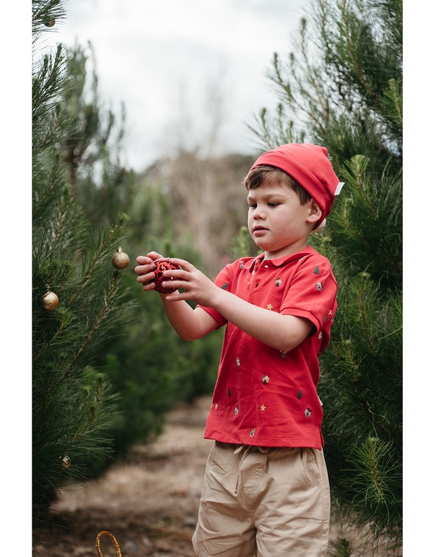 Purebaby - Christmas Polo-Kids-Babies