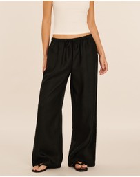 AERE - Cleo Linen Relaxed Pants
