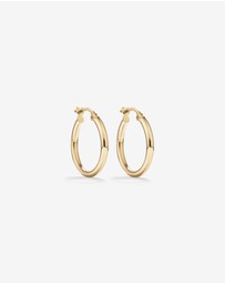 Michael Hill - 18mm Hoop Earrings in 10kt Yellow Gold