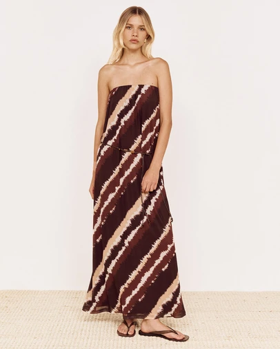 MINKPINK - Greta Mesh Strapless Midi Dress