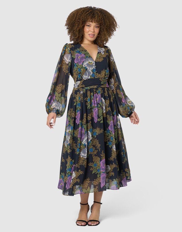 Pink Dusk by Curve Project - Higher Love Midi Dress