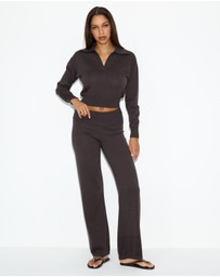 Dazie - Sonia Straight Leg Knit Pants