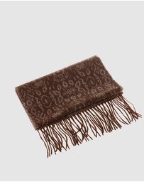 Ozwear Connection Uggs - Ugg Cashmere & Wool Scarf Chocolate and Tan