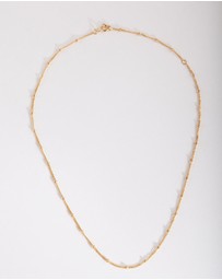 Lovisa - Gold Plated Sterling Silver Bead Chain Necklace