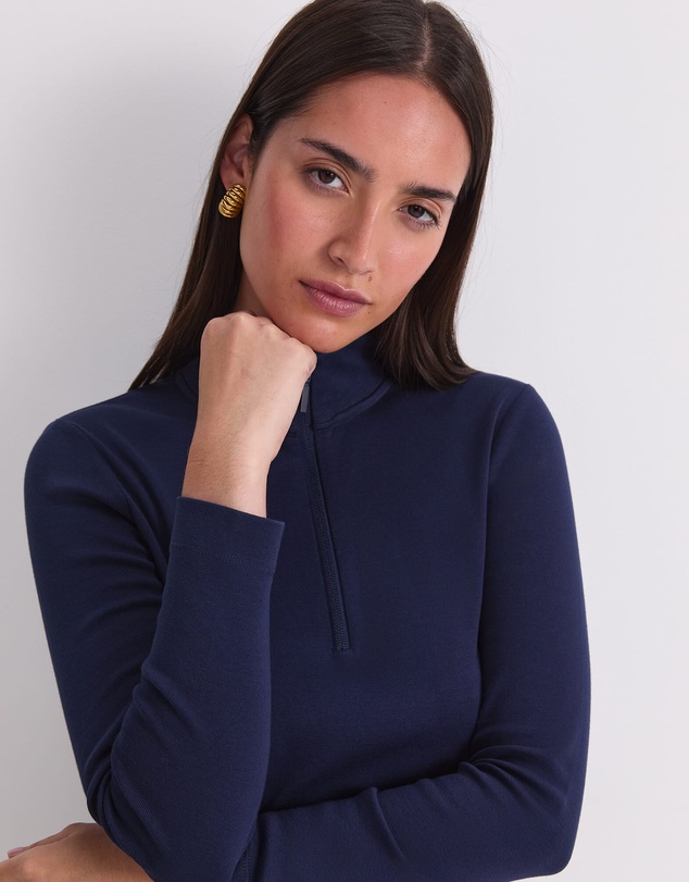 Sportscraft - Lucy Zip Funnel Neck Top