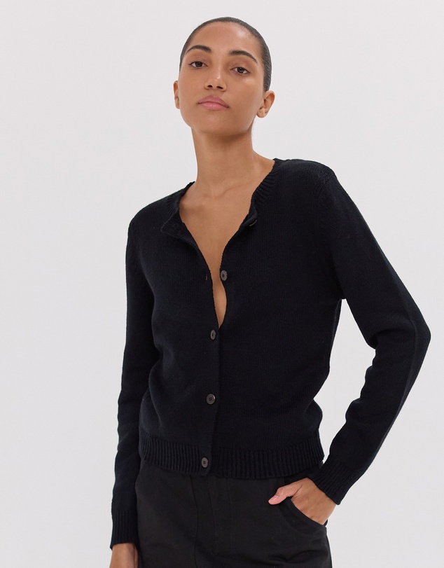 Cloth & Co. - The Vintage Cardigan | Black
