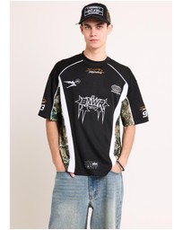 Black Noise White Rain - Xl Archive Jersey T-Shirt