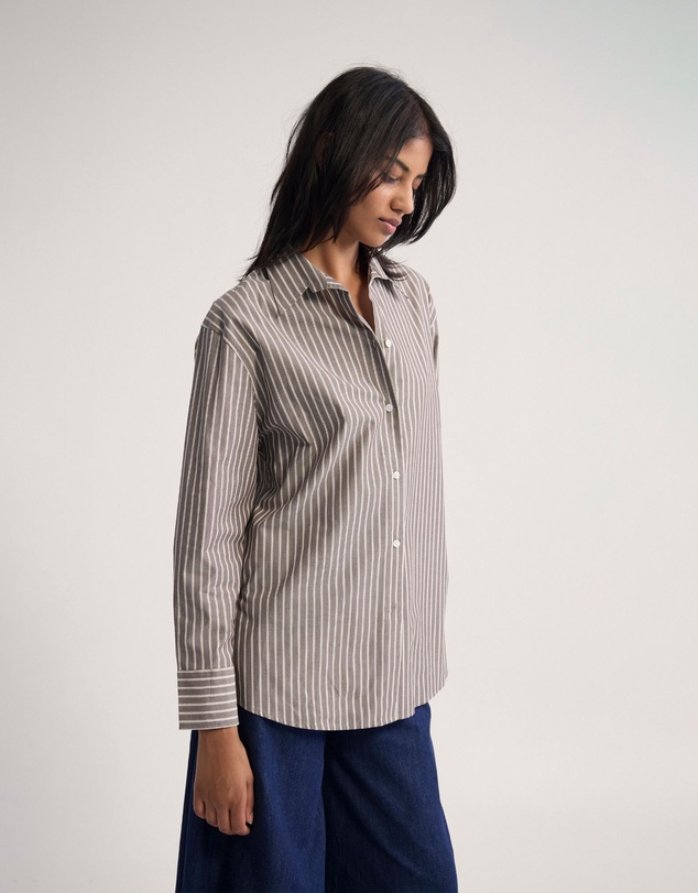 Oxford - Hailey Striped Euro Fabric Shirt