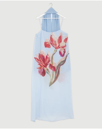 Revibe - Repaired AERE Rosalee Scarf Maxi Dress - AU 14