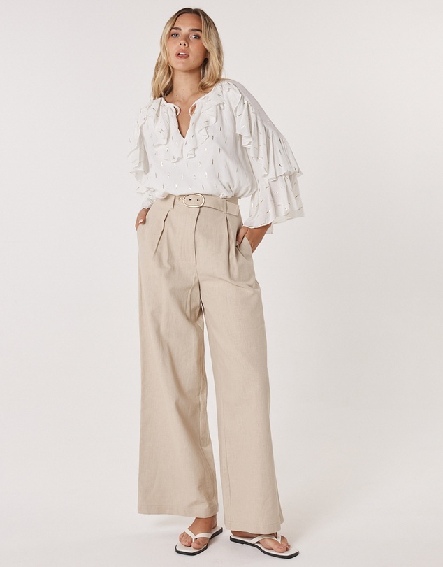 Fate + Becker - Delia Ruffle Top