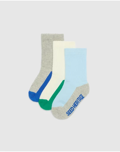Seed Heritage - Sport Contrast Sock 3 Pack