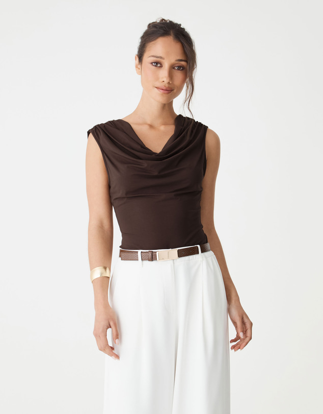 Forcast - Shayna Bamboo Cowl Top