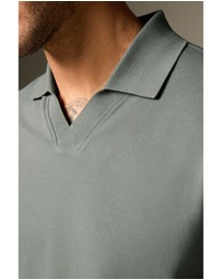 NEXT - Short Sleeve Cuban Collar Pique Polo Shirt