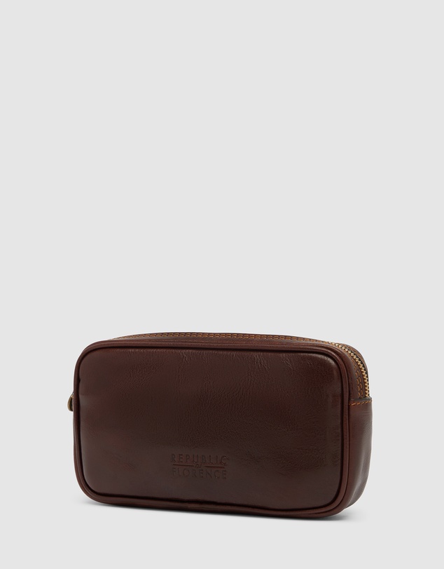 Republic of Florence - Marcus Brown Leather Carry Pouch
