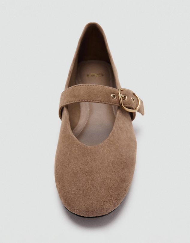 M.N.G - Suede Leather Ballet Flats
