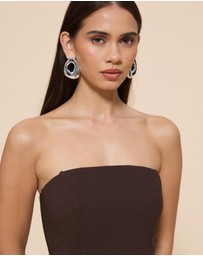 Revibe - Repaired CHANCERY Ayla Corset Drape Maxi Dress - AU 14