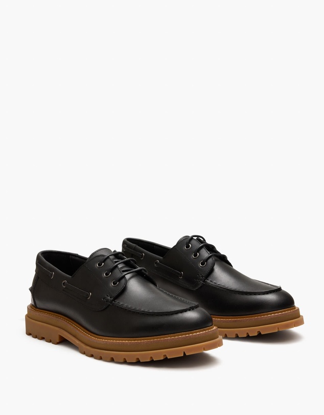 Aquila - Beam Leather Boat Shoes