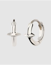 Kuzzoi - ICONIC EXCLUSIVE - Earrings Male Creole Star 925 Sterling Silver