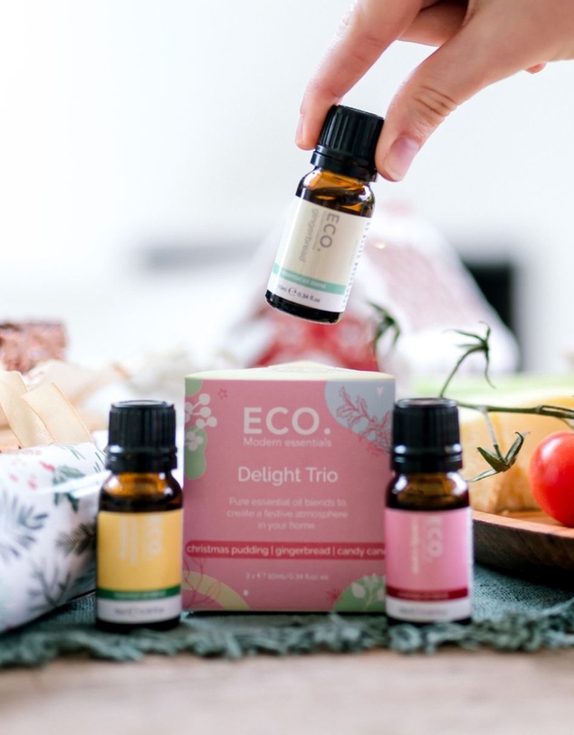 ECO. Modern Essentials - Cordless Travel Diffuser Obsidian & Delight Trio