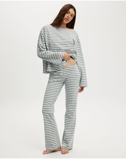 Jamie Stripe Mid Grey Marle